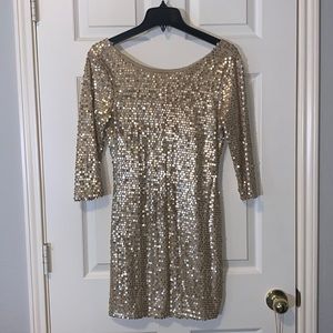 Frederick’s Hollywood Gold Sequin Dress